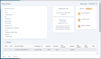 <h3>Web Link Upgrade Progress - Requisitions</h3>